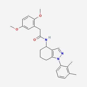 2-(2,5-dimethoxyphenyl)-N-[1-(2,3-dimethylphenyl)-4,5,6,7-tetrahydro-1H-indazol-4-yl]acetamide