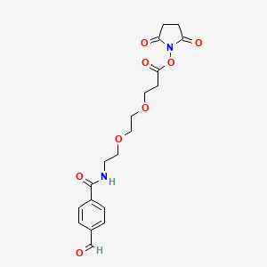 molecular formula C19H22N2O8 B605293 Ald-Ph-PEG2-NHS CAS No. 1807521-07-8