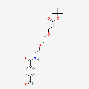 molecular formula C19H27NO6 B605294 Ald-Ph-PEG2-t-丁基酯 CAS No. 1807521-09-0