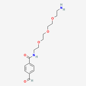 molecular formula C16H24N2O5 B605295 CHO-Ph-PEG3-amine TFA CAS No. 1404111-56-3