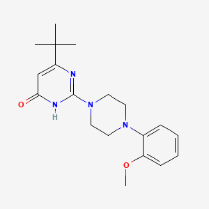 6-tert-butyl-2-[4-(2-methoxyphenyl)-1-piperazinyl]-4(3H)-pyrimidinone