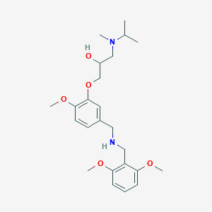 molecular formula C24H36N2O5 B6052965 1-(5-{[(2,6-dimethoxybenzyl)amino]methyl}-2-methoxyphenoxy)-3-[isopropyl(methyl)amino]-2-propanol 