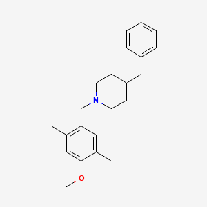 molecular formula C22H29NO B6052972 4-benzyl-1-(4-methoxy-2,5-dimethylbenzyl)piperidine 