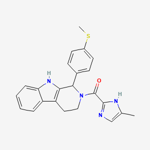 molecular formula C23H22N4OS B6052994 2-[(4-methyl-1H-imidazol-2-yl)carbonyl]-1-[4-(methylthio)phenyl]-2,3,4,9-tetrahydro-1H-beta-carboline 