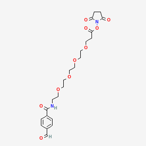 molecular formula C23H30N2O10 B605300 Ald-PEG4-NHS ester CAS No. 1353011-74-1