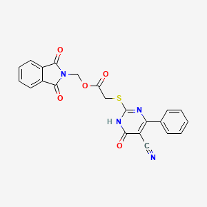 (1,3-dioxo-1,3-dihydro-2H-isoindol-2-yl)methyl [(5-cyano-6-oxo-4-phenyl-1,6-dihydro-2-pyrimidinyl)thio]acetate