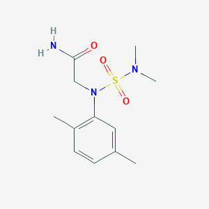 molecular formula C12H19N3O3S B6053039 N~2~-[(dimethylamino)sulfonyl]-N~2~-(2,5-dimethylphenyl)glycinamide 