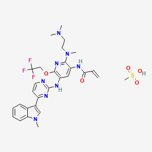 molecular formula C29H35F3N8O5S B605307 AST2818 甲磺酸盐 CAS No. 2130958-55-1