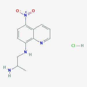molecular formula C12H15ClN4O2 B6053089 N~1~-(5-nitro-8-quinolinyl)-1,2-propanediamine hydrochloride 