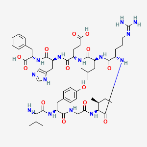 molecular formula C54H80N14O13 B605309 Alicdamotide CAS No. 1201327-17-4