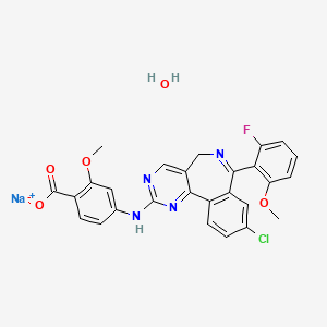 molecular formula C27H21ClFN4NaO5 B605311 Alisertib 钠 CAS No. 1208255-63-3