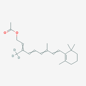 molecular formula C22H32O2 B605312 Retin-20,20,20-d3-ol, 15-acetate CAS No. 118139-36-9