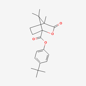 molecular formula C20H26O4 B6053126 4-tert-butylphenyl 4,7,7-trimethyl-3-oxo-2-oxabicyclo[2.2.1]heptane-1-carboxylate 