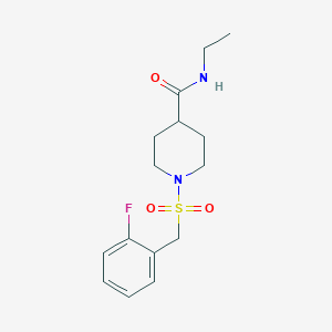 N-ethyl-1-[(2-fluorobenzyl)sulfonyl]-4-piperidinecarboxamide