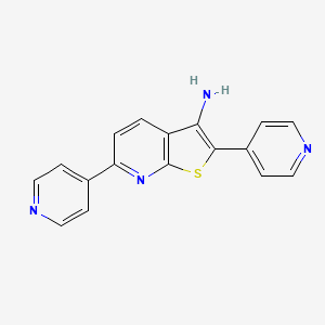 molecular formula C17H12N4S B6053139 2,6-di-4-pyridinylthieno[2,3-b]pyridin-3-amine 