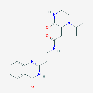 2-(1-isopropyl-3-oxopiperazin-2-yl)-N-[2-(4-oxo-3,4-dihydroquinazolin-2-yl)ethyl]acetamide