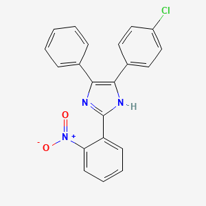5-(4-chlorophenyl)-2-(2-nitrophenyl)-4-phenyl-1H-imidazole