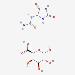 molecular formula C10H16N4O10 B605319 尿囊素半乳糖醛酸 CAS No. 5119-24-4