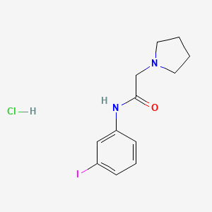 N-(3-iodophenyl)-2-(1-pyrrolidinyl)acetamide hydrochloride