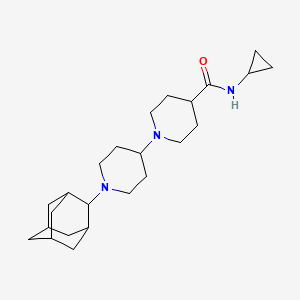 molecular formula C24H39N3O B6053223 1'-(2-adamantyl)-N-cyclopropyl-1,4'-bipiperidine-4-carboxamide 