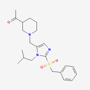 1-(1-{[2-(benzylsulfonyl)-1-isobutyl-1H-imidazol-5-yl]methyl}-3-piperidinyl)ethanone