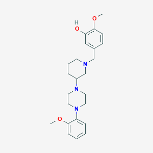 2-methoxy-5-({3-[4-(2-methoxyphenyl)-1-piperazinyl]-1-piperidinyl}methyl)phenol