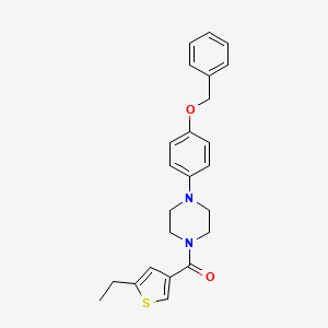 1-[4-(benzyloxy)phenyl]-4-[(5-ethyl-3-thienyl)carbonyl]piperazine