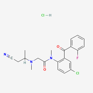 molecular formula C21H22Cl2FN3O2 B605330 阿洛扎酮盐酸盐 CAS No. 50840-91-0