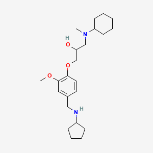 1-[cyclohexyl(methyl)amino]-3-{4-[(cyclopentylamino)methyl]-2-methoxyphenoxy}-2-propanol