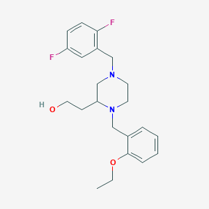 2-[4-(2,5-difluorobenzyl)-1-(2-ethoxybenzyl)-2-piperazinyl]ethanol