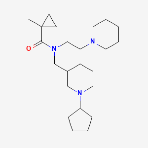 N-[(1-cyclopentyl-3-piperidinyl)methyl]-1-methyl-N-[2-(1-piperidinyl)ethyl]cyclopropanecarboxamide