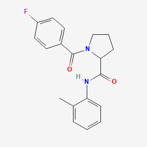 1-(4-fluorobenzoyl)-N-(2-methylphenyl)prolinamide