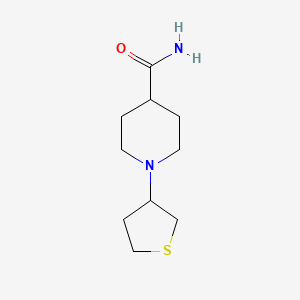 molecular formula C10H18N2OS B6053345 1-(tetrahydro-3-thienyl)-4-piperidinecarboxamide 