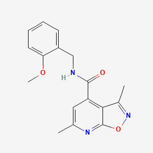 N-(2-methoxybenzyl)-3,6-dimethylisoxazolo[5,4-b]pyridine-4-carboxamide