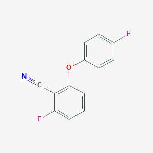 molecular formula C13H7F2NO B060534 2-Fluoro-6-(4-fluorophenoxy)benzonitrile CAS No. 175204-07-6