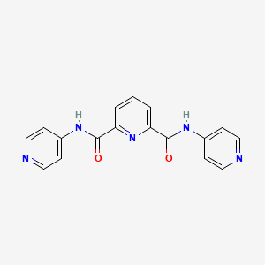 molecular formula C17H13N5O2 B6053414 N,N'-di-4-pyridinyl-2,6-pyridinedicarboxamide 