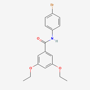 molecular formula C17H18BrNO3 B6053419 N-(4-bromophenyl)-3,5-diethoxybenzamide 