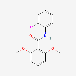 molecular formula C15H14INO3 B6053443 N-(2-iodophenyl)-2,6-dimethoxybenzamide 