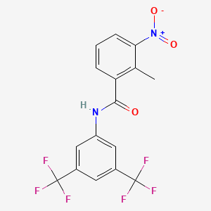 molecular formula C16H10F6N2O3 B6053482 N-[3,5-bis(trifluoromethyl)phenyl]-2-methyl-3-nitrobenzamide 