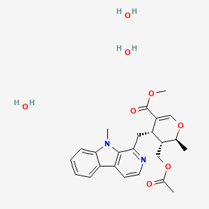 molecular formula C24H32N2O8 B605349 阿斯托尼定乙酸盐三水合物 CAS No. 25442-92-6