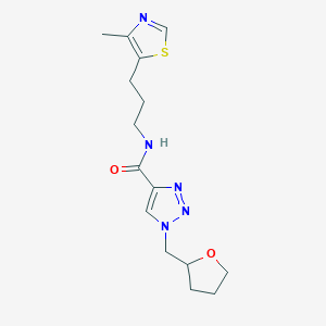 N-[3-(4-methyl-1,3-thiazol-5-yl)propyl]-1-(tetrahydro-2-furanylmethyl)-1H-1,2,3-triazole-4-carboxamide
