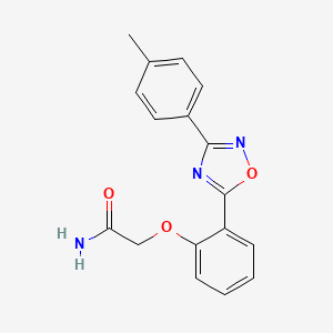 2-{2-[3-(4-methylphenyl)-1,2,4-oxadiazol-5-yl]phenoxy}acetamide