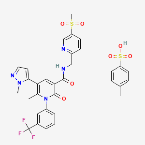 molecular formula C32H30F3N5O7S2 B605356 阿维雷司他托昔酸 CAS No. 1240425-05-1