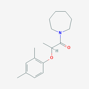 molecular formula C17H25NO2 B6053610 1-[2-(2,4-dimethylphenoxy)propanoyl]azepane 