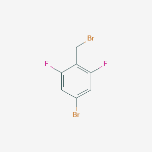 molecular formula C7H4Br2F2 B060537 5-Bromo-2-(bromomethyl)-1,3-difluorobenzene CAS No. 162744-60-7
