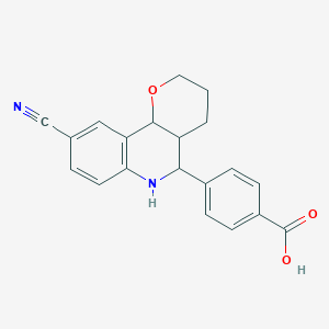 4-(9-cyano-3,4,4a,5,6,10b-hexahydro-2H-pyrano[3,2-c]quinolin-5-yl)benzoic acid