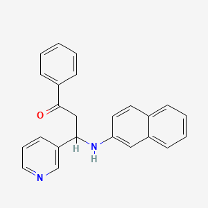 3-(2-naphthylamino)-1-phenyl-3-(3-pyridinyl)-1-propanone