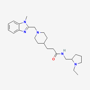 N-[(1-ethyl-2-pyrrolidinyl)methyl]-3-{1-[(1-methyl-1H-benzimidazol-2-yl)methyl]-4-piperidinyl}propanamide