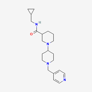 molecular formula C21H32N4O B6053814 N-(cyclopropylmethyl)-1'-(4-pyridinylmethyl)-1,4'-bipiperidine-3-carboxamide 