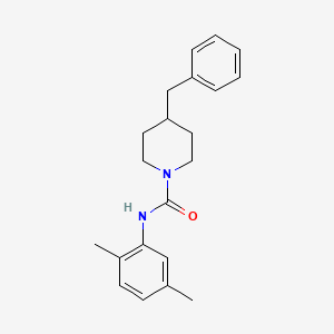molecular formula C21H26N2O B6053873 4-benzyl-N-(2,5-dimethylphenyl)-1-piperidinecarboxamide 